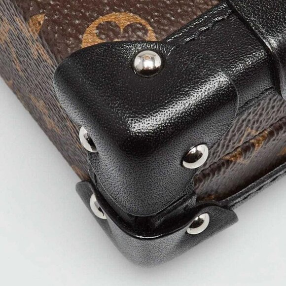 Louis Vuitton Monogram Malletage Canvas Petite Malle Bag - Picture 4 of 12